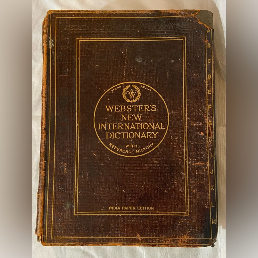 1926 Webster’s New International Dictionary